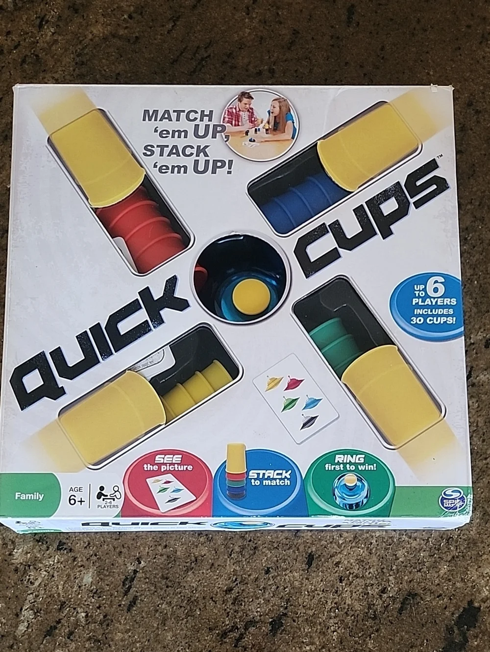 Quick Cups Kids Stacking Game by Spin Master - Ages 6+ - Includes All Pieces